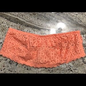 0054 NWT VS lace bandeau bra w/optional straps